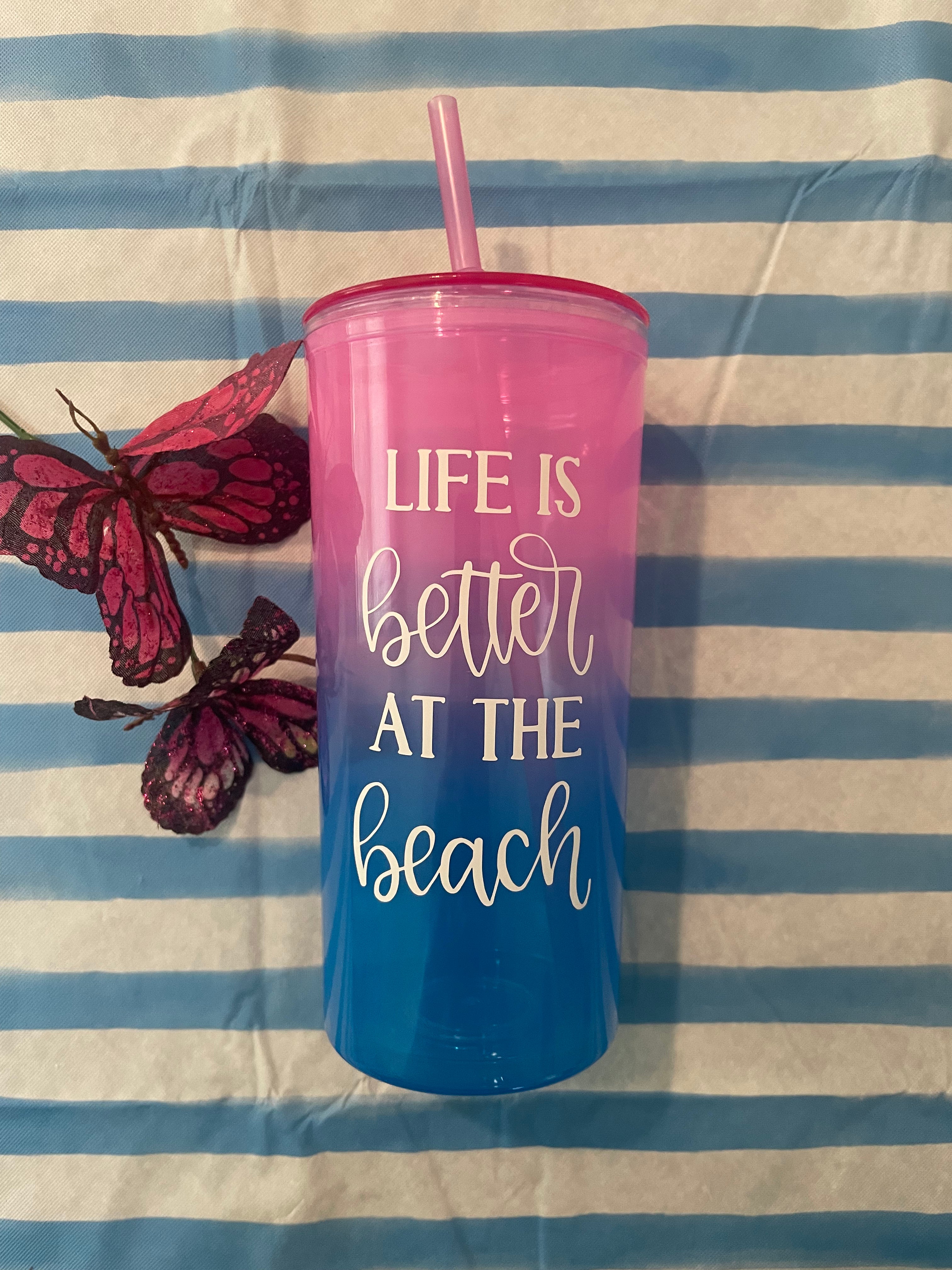 Life is better at the beach 🏝️ tumbler